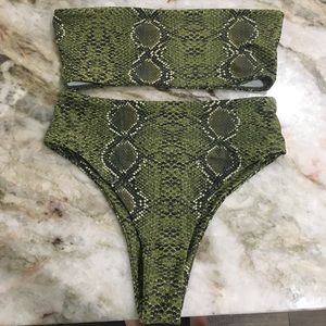 High waisted swimsuit